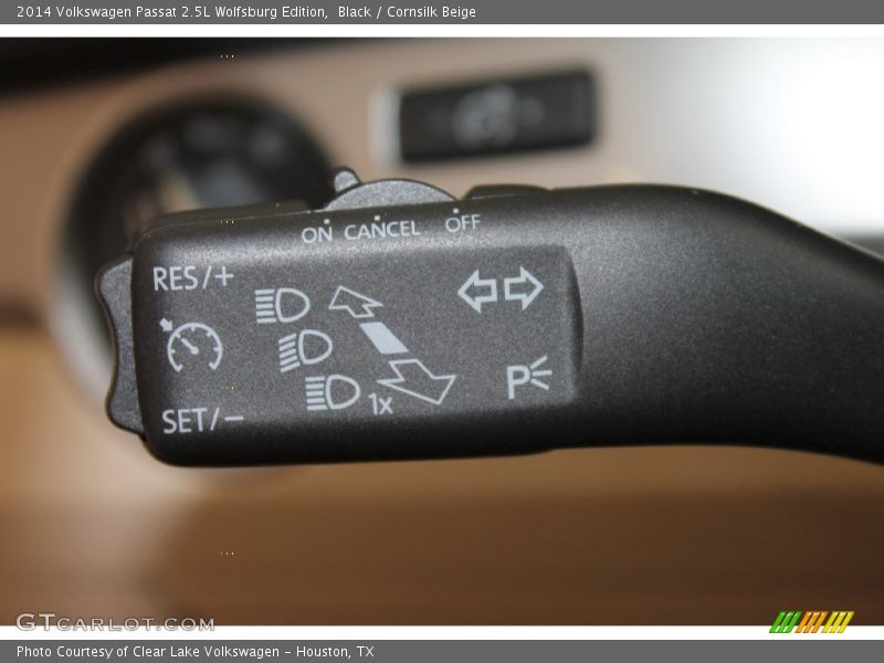 Black / Cornsilk Beige 2014 Volkswagen Passat 2.5L Wolfsburg Edition