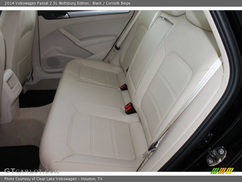 Black / Cornsilk Beige 2014 Volkswagen Passat 2.5L Wolfsburg Edition