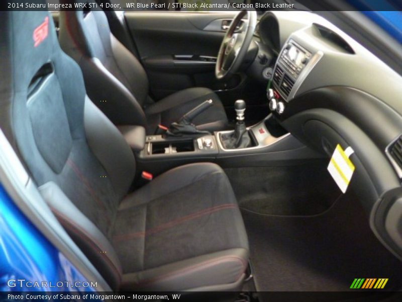  2014 Impreza WRX STi 4 Door STI Black Alcantara/ Carbon Black Leather Interior