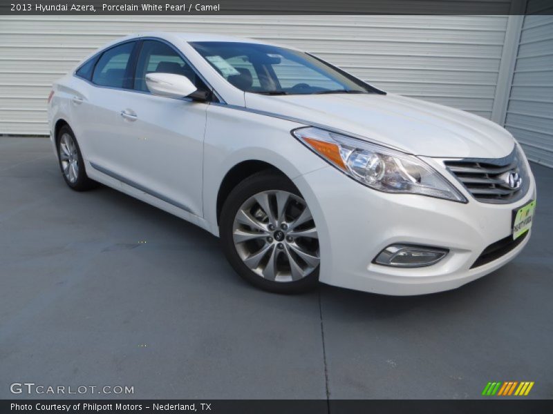 Porcelain White Pearl / Camel 2013 Hyundai Azera