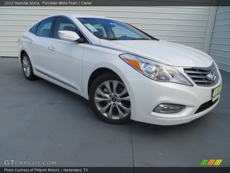 Porcelain White Pearl / Camel 2013 Hyundai Azera