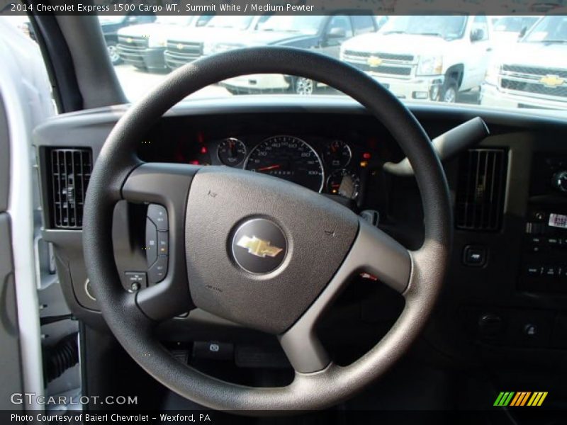 Summit White / Medium Pewter 2014 Chevrolet Express 1500 Cargo WT