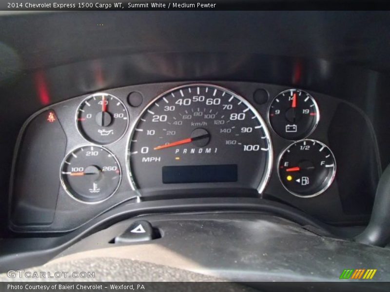  2014 Express 1500 Cargo WT 1500 Cargo WT Gauges