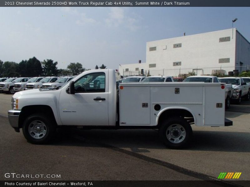 Summit White / Dark Titanium 2013 Chevrolet Silverado 2500HD Work Truck Regular Cab 4x4 Utility