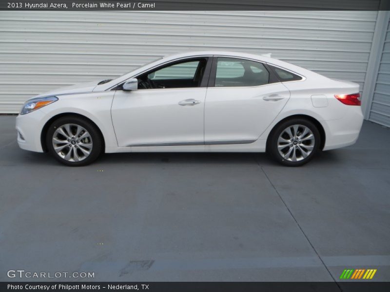Porcelain White Pearl / Camel 2013 Hyundai Azera
