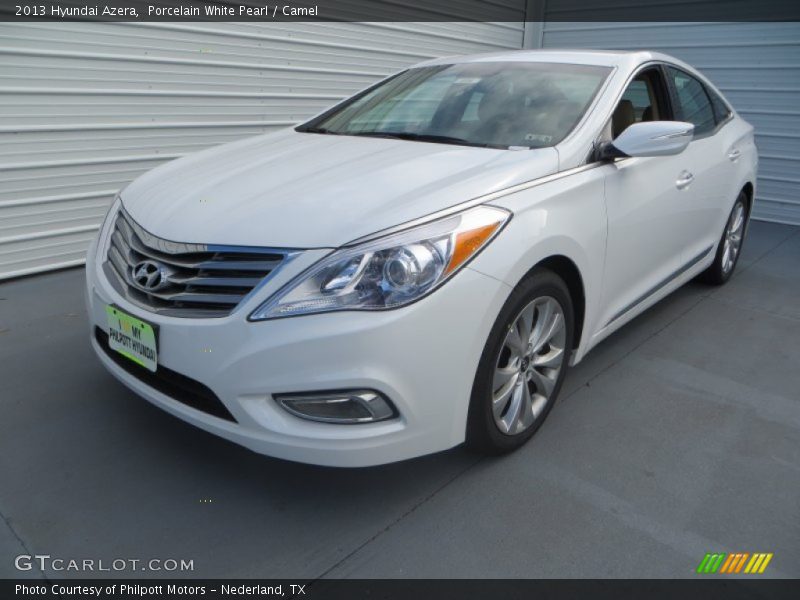 Porcelain White Pearl / Camel 2013 Hyundai Azera
