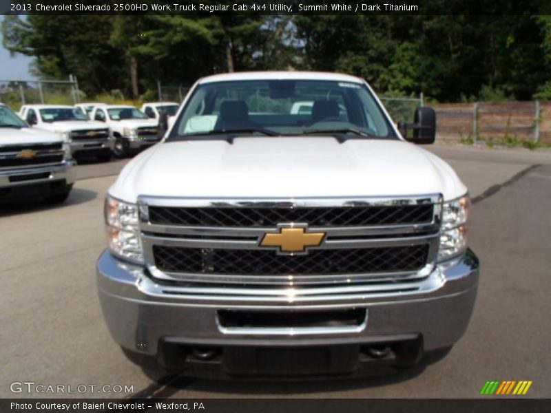 Summit White / Dark Titanium 2013 Chevrolet Silverado 2500HD Work Truck Regular Cab 4x4 Utility