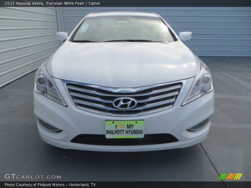Porcelain White Pearl / Camel 2013 Hyundai Azera