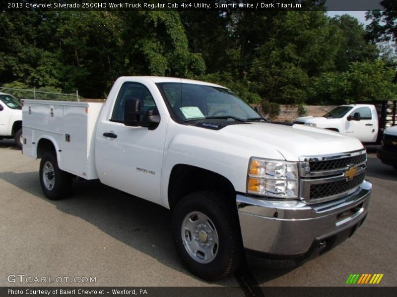 Summit White / Dark Titanium 2013 Chevrolet Silverado 2500HD Work Truck Regular Cab 4x4 Utility