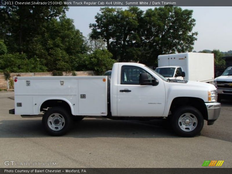 Summit White / Dark Titanium 2013 Chevrolet Silverado 2500HD Work Truck Regular Cab 4x4 Utility