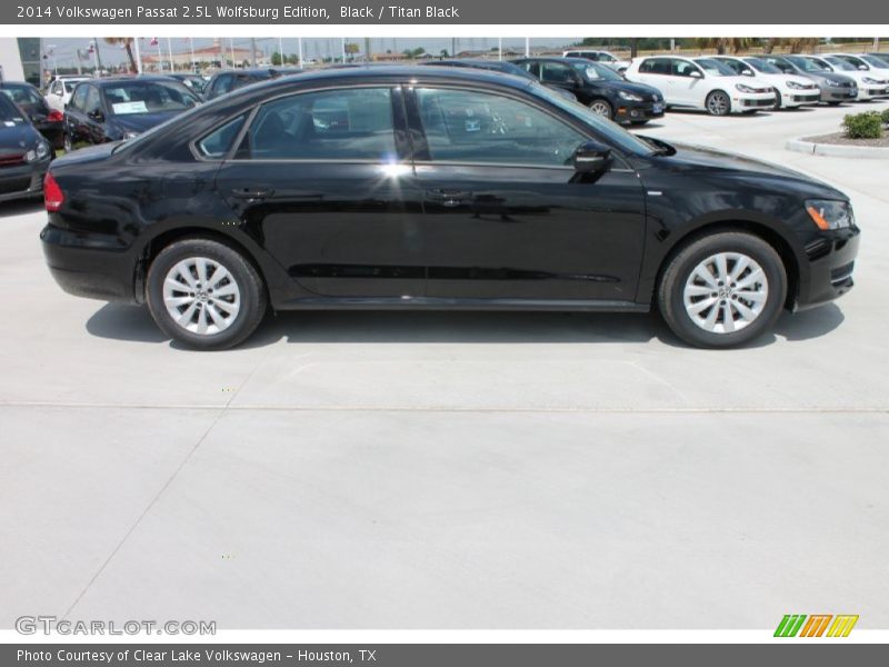 Black / Titan Black 2014 Volkswagen Passat 2.5L Wolfsburg Edition