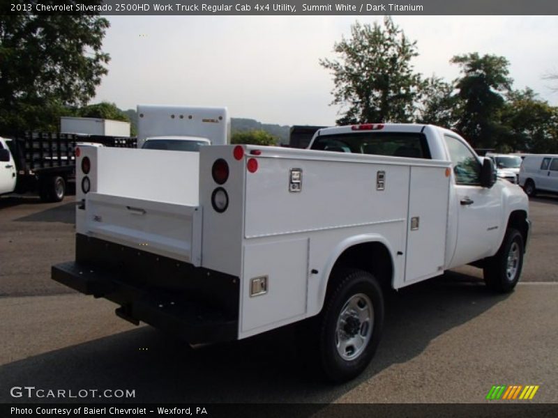 Summit White / Dark Titanium 2013 Chevrolet Silverado 2500HD Work Truck Regular Cab 4x4 Utility