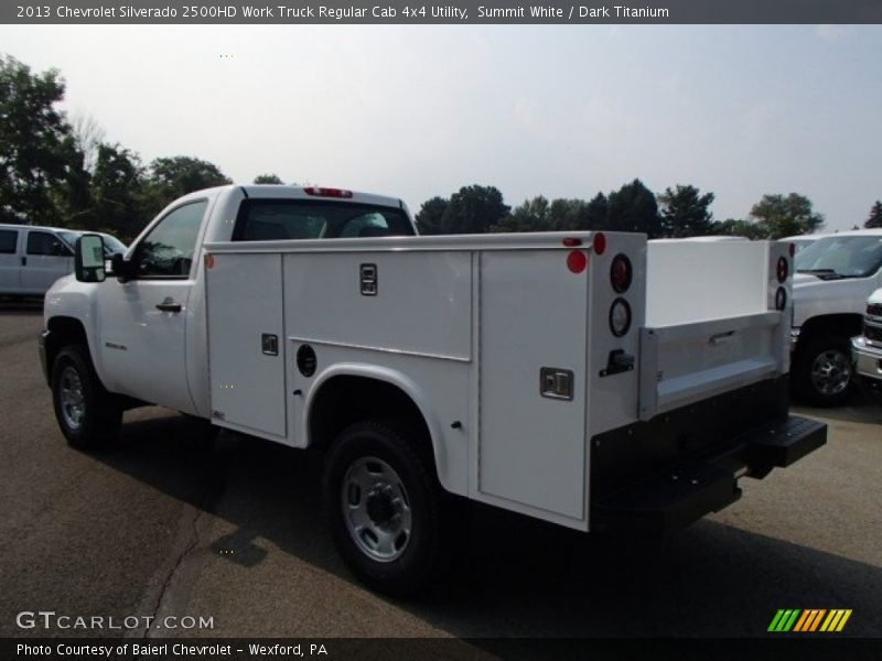 Summit White / Dark Titanium 2013 Chevrolet Silverado 2500HD Work Truck Regular Cab 4x4 Utility