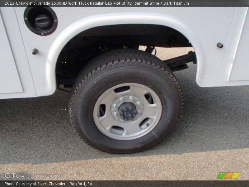 Summit White / Dark Titanium 2013 Chevrolet Silverado 2500HD Work Truck Regular Cab 4x4 Utility