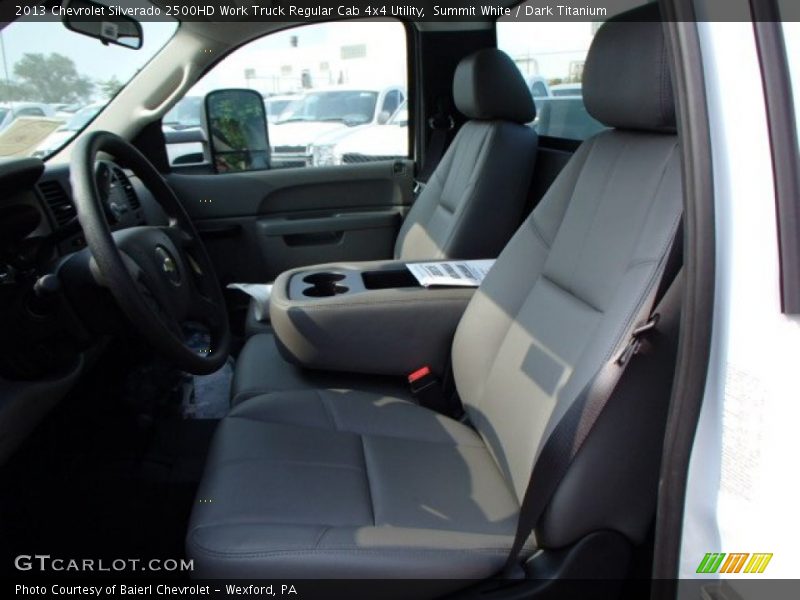 Summit White / Dark Titanium 2013 Chevrolet Silverado 2500HD Work Truck Regular Cab 4x4 Utility