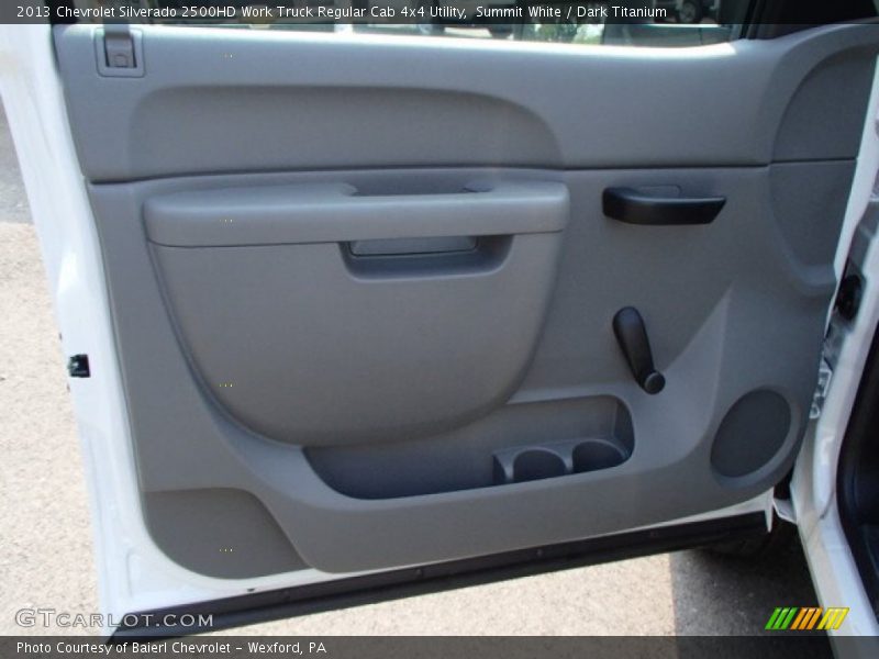 Summit White / Dark Titanium 2013 Chevrolet Silverado 2500HD Work Truck Regular Cab 4x4 Utility