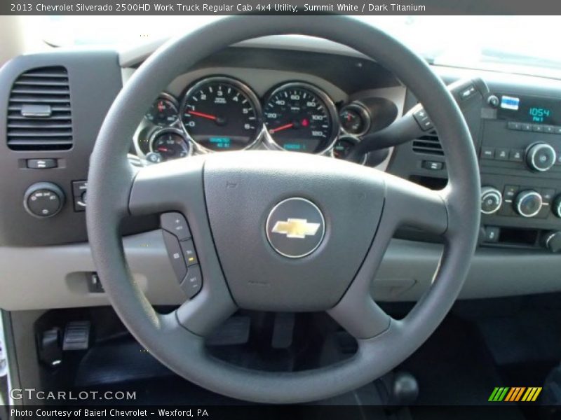 Summit White / Dark Titanium 2013 Chevrolet Silverado 2500HD Work Truck Regular Cab 4x4 Utility