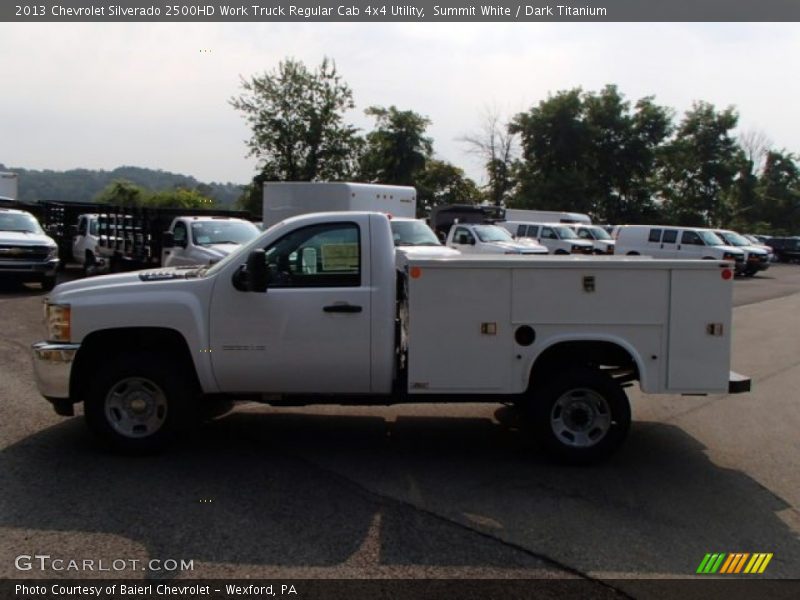 Summit White / Dark Titanium 2013 Chevrolet Silverado 2500HD Work Truck Regular Cab 4x4 Utility