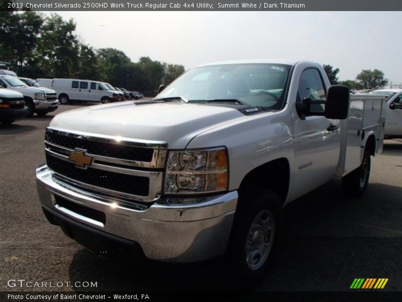 Summit White / Dark Titanium 2013 Chevrolet Silverado 2500HD Work Truck Regular Cab 4x4 Utility