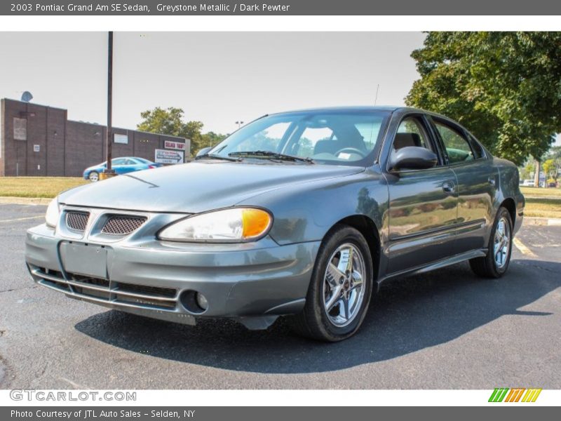 Greystone Metallic / Dark Pewter 2003 Pontiac Grand Am SE Sedan