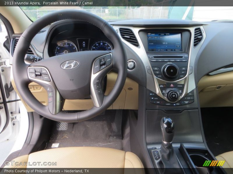 Porcelain White Pearl / Camel 2013 Hyundai Azera