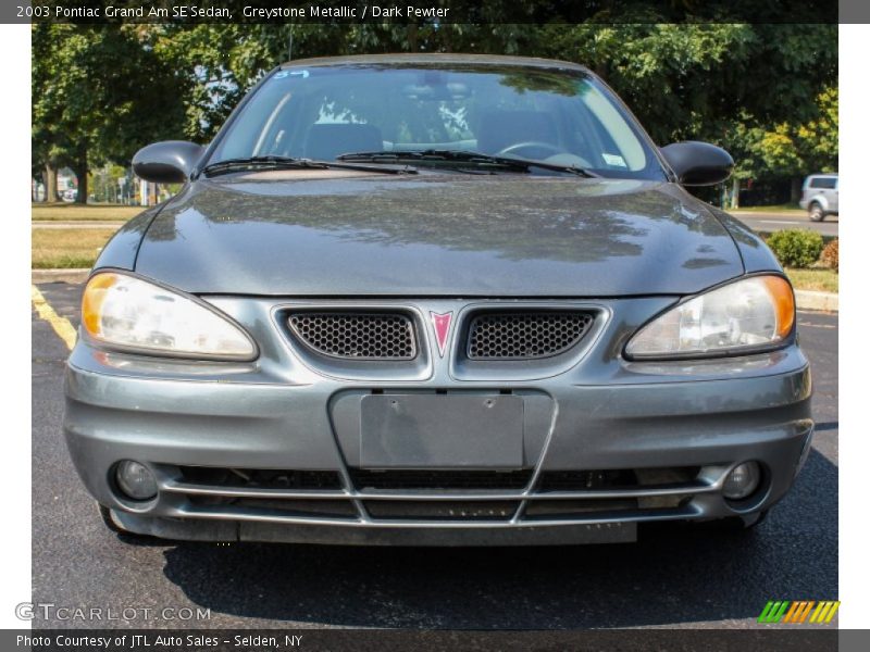 Greystone Metallic / Dark Pewter 2003 Pontiac Grand Am SE Sedan
