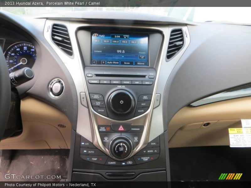 Porcelain White Pearl / Camel 2013 Hyundai Azera