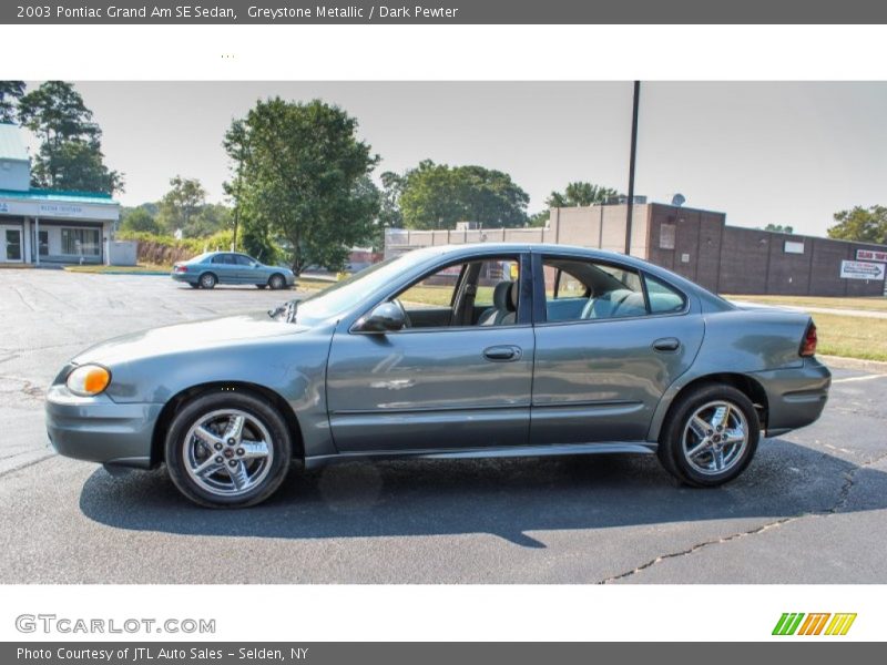Greystone Metallic / Dark Pewter 2003 Pontiac Grand Am SE Sedan