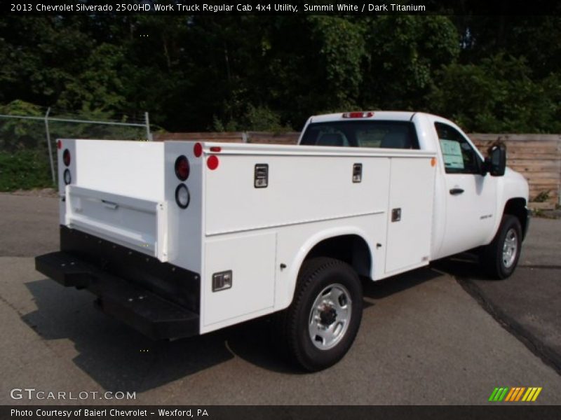 Summit White / Dark Titanium 2013 Chevrolet Silverado 2500HD Work Truck Regular Cab 4x4 Utility