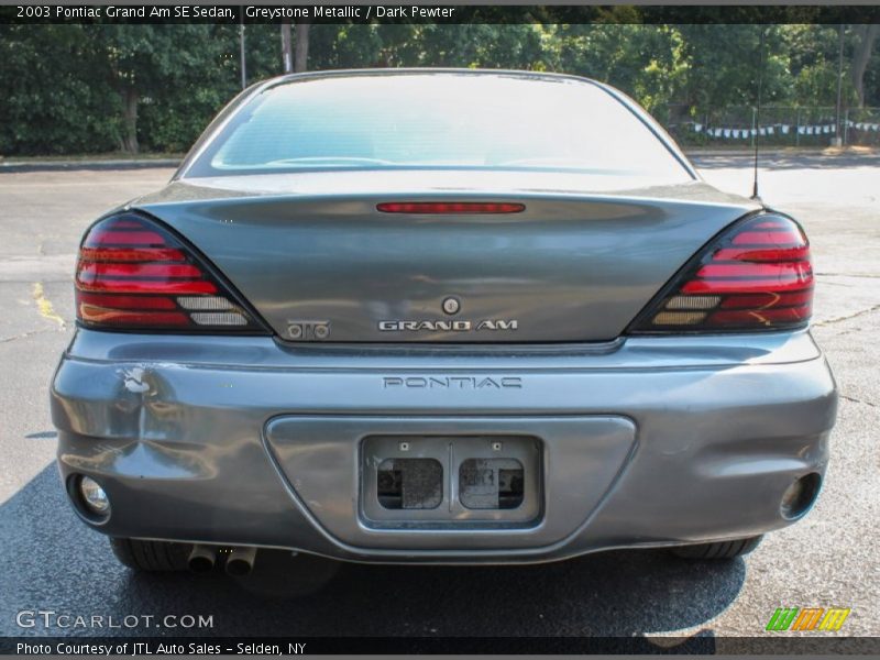 Greystone Metallic / Dark Pewter 2003 Pontiac Grand Am SE Sedan