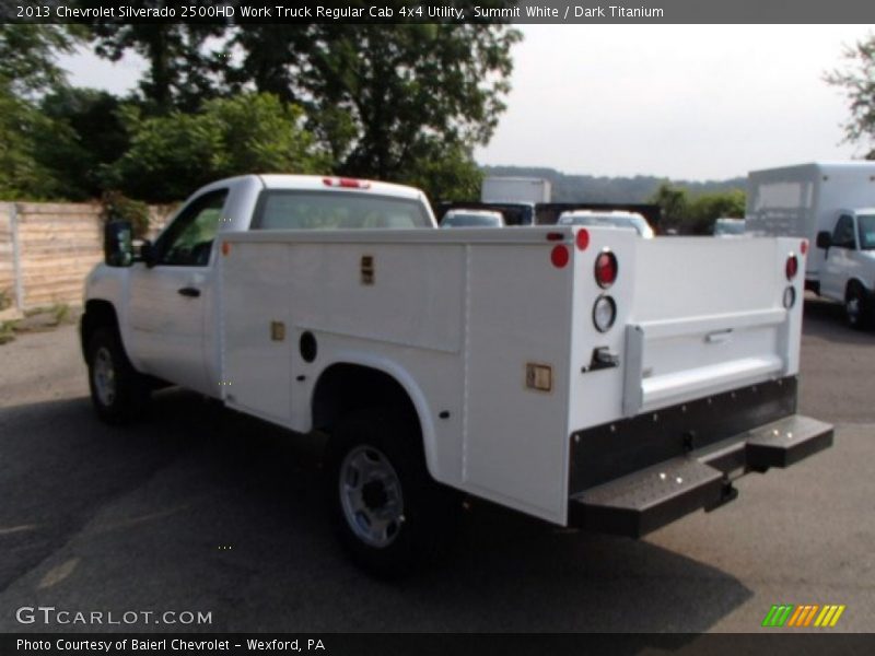 Summit White / Dark Titanium 2013 Chevrolet Silverado 2500HD Work Truck Regular Cab 4x4 Utility