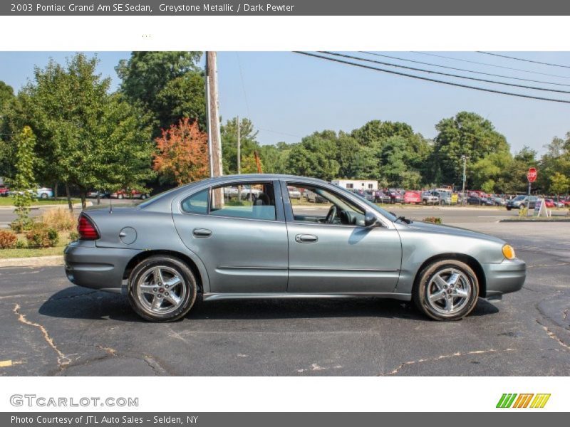 Greystone Metallic / Dark Pewter 2003 Pontiac Grand Am SE Sedan