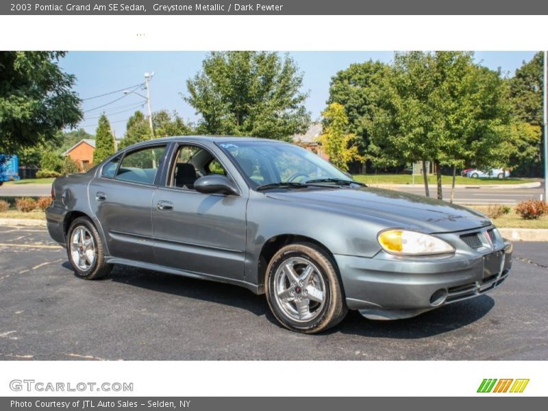 Greystone Metallic / Dark Pewter 2003 Pontiac Grand Am SE Sedan