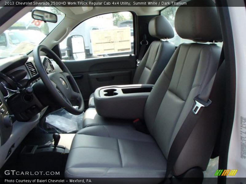 Summit White / Dark Titanium 2013 Chevrolet Silverado 2500HD Work Truck Regular Cab 4x4 Utility