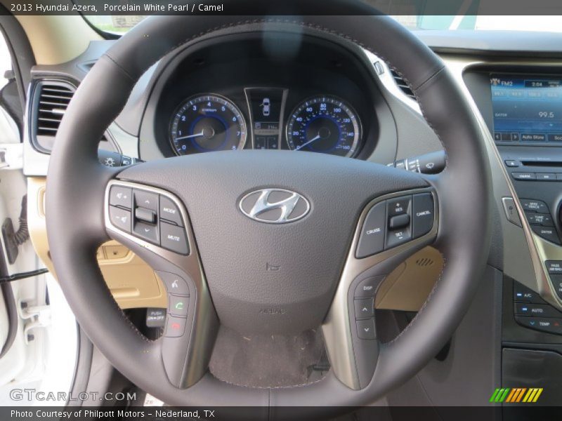 Porcelain White Pearl / Camel 2013 Hyundai Azera