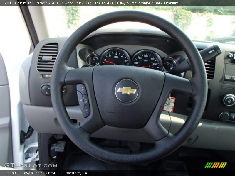 Summit White / Dark Titanium 2013 Chevrolet Silverado 2500HD Work Truck Regular Cab 4x4 Utility