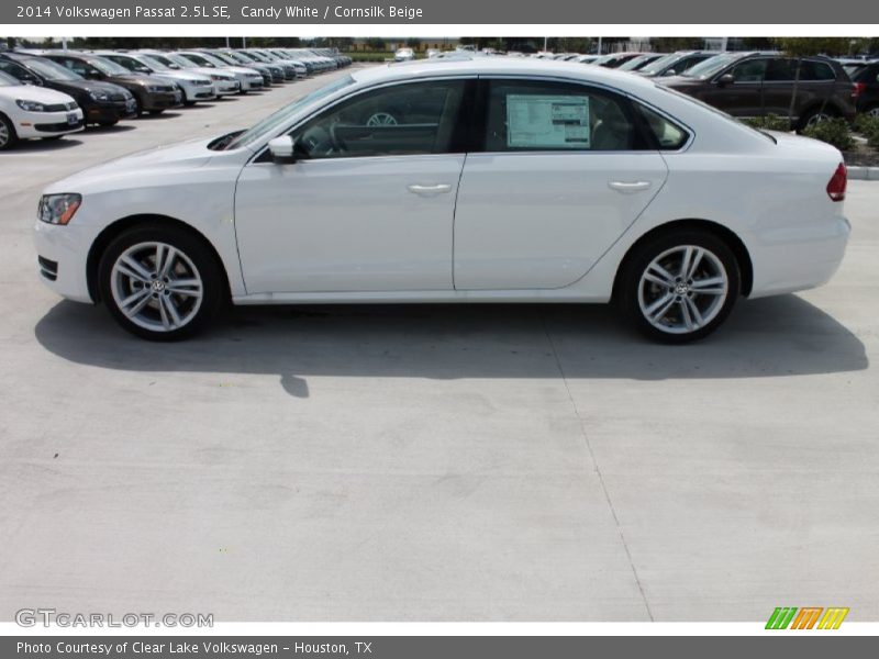 Candy White / Cornsilk Beige 2014 Volkswagen Passat 2.5L SE