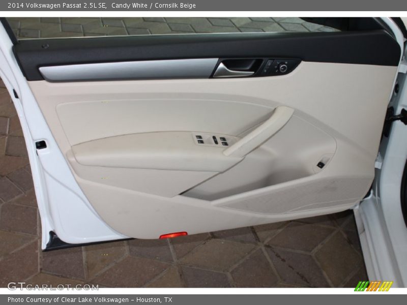 Candy White / Cornsilk Beige 2014 Volkswagen Passat 2.5L SE