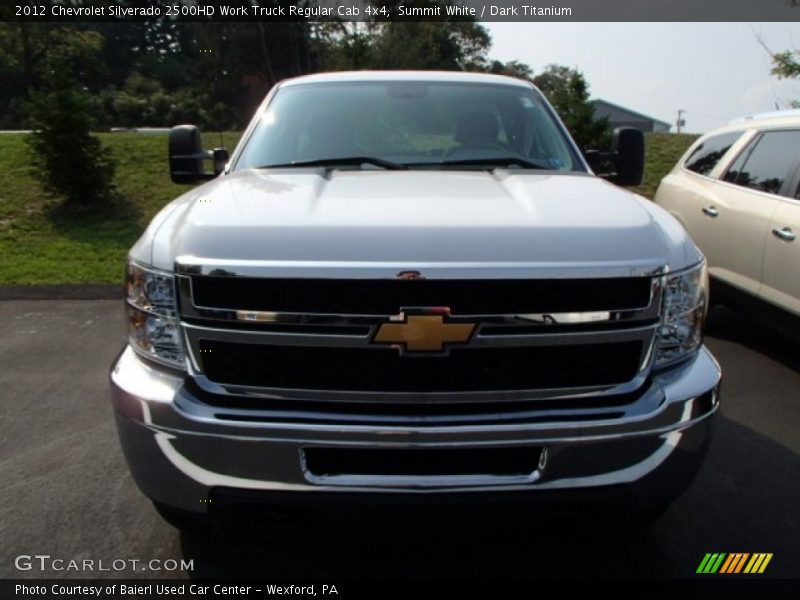 Summit White / Dark Titanium 2012 Chevrolet Silverado 2500HD Work Truck Regular Cab 4x4