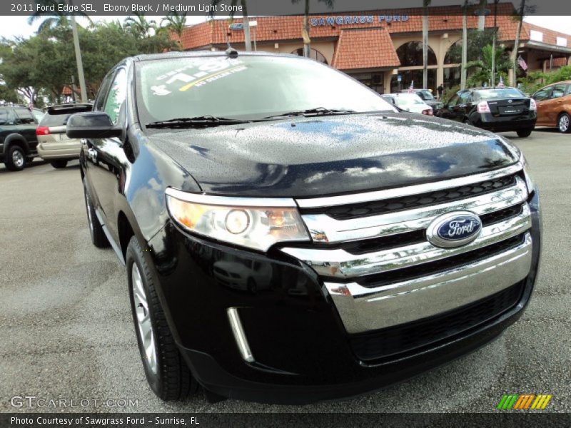 Ebony Black / Medium Light Stone 2011 Ford Edge SEL