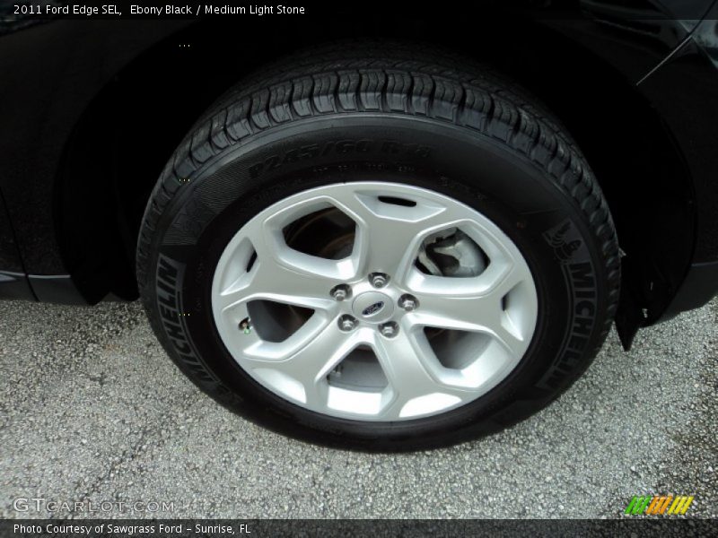 Ebony Black / Medium Light Stone 2011 Ford Edge SEL