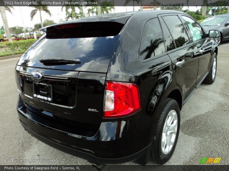 Ebony Black / Medium Light Stone 2011 Ford Edge SEL