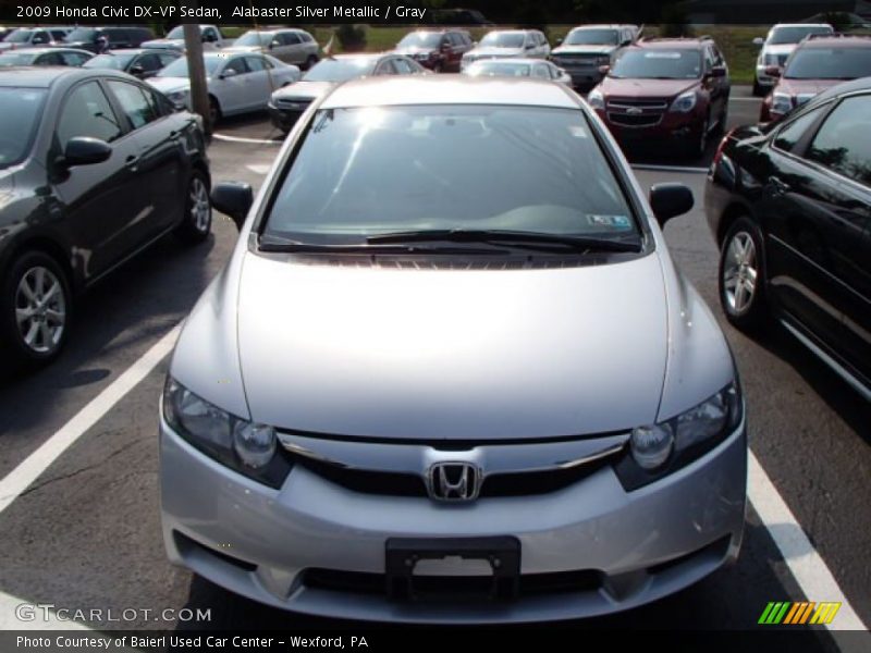 Alabaster Silver Metallic / Gray 2009 Honda Civic DX-VP Sedan