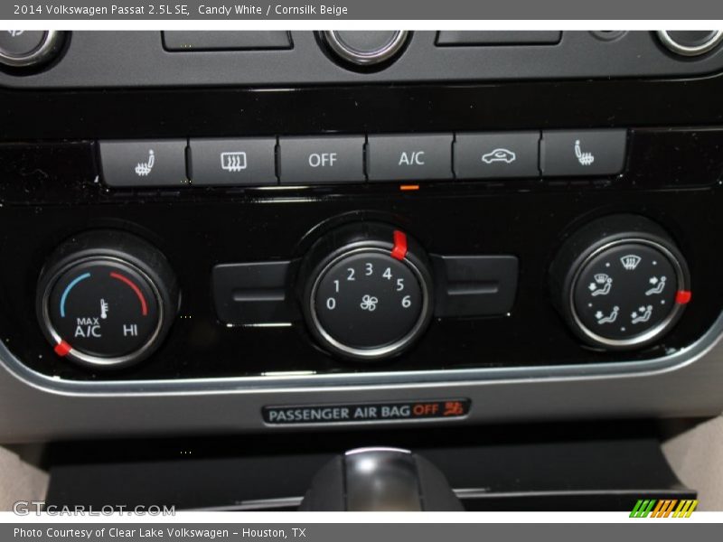 Candy White / Cornsilk Beige 2014 Volkswagen Passat 2.5L SE