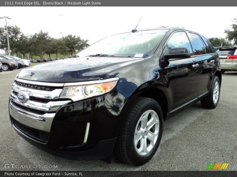 Ebony Black / Medium Light Stone 2011 Ford Edge SEL