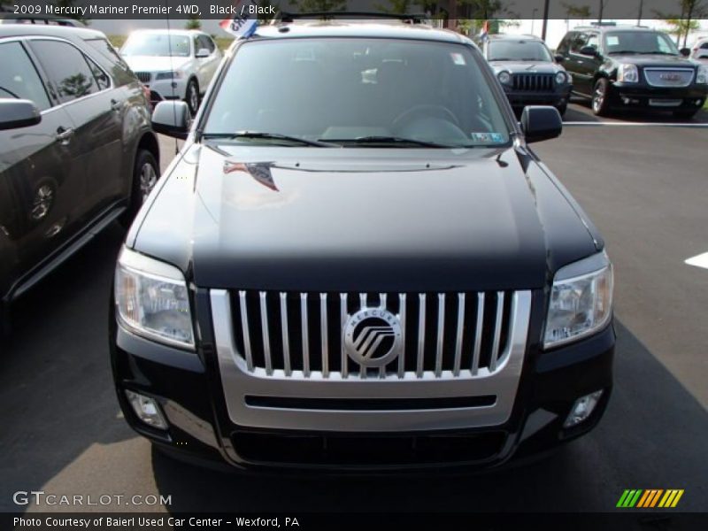 Black / Black 2009 Mercury Mariner Premier 4WD