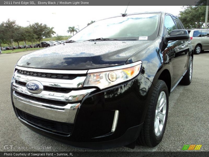 Ebony Black / Medium Light Stone 2011 Ford Edge SEL