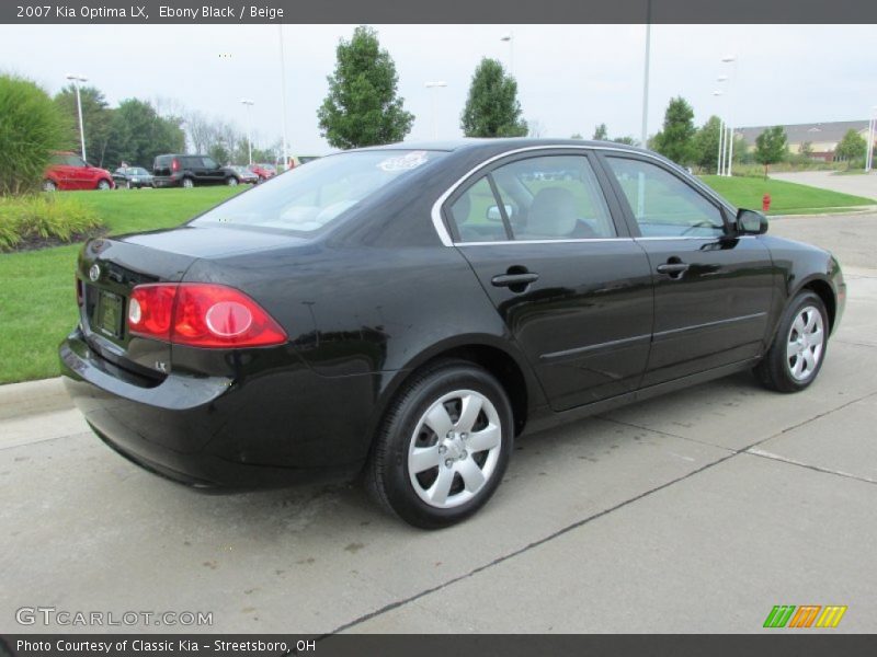Ebony Black / Beige 2007 Kia Optima LX
