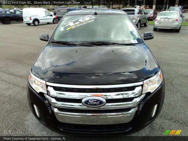 Ebony Black / Medium Light Stone 2011 Ford Edge SEL