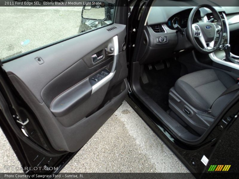Ebony Black / Medium Light Stone 2011 Ford Edge SEL